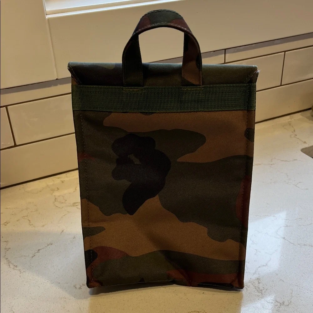 Herschel Supply Company Kids Camo Lunch Bag - Green, Brown, Black